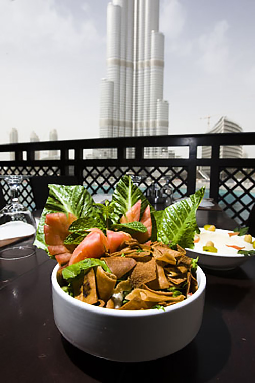 Abdel Wahad Restaurant , Souk Al Bahar , Downtown Burj Kalifa , TOD
, Dubai, UAE, February 4, 2010 (Photo by Thanos Lazopoulos/ITP Images)
