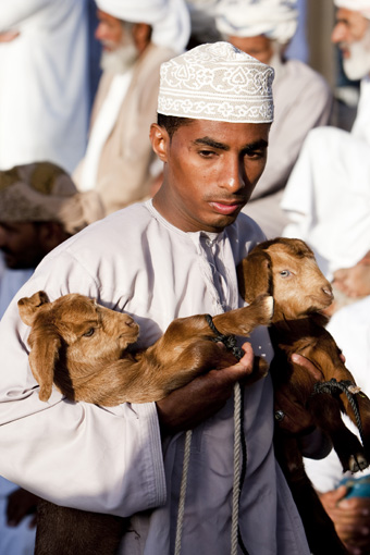 Nizwa , Goat Market ,
Time Out Guide to Muscat , TOG 
, Muscat, Oman, February 5, 2009 (Photo by Thanos Lazopoulos/ITP Images)